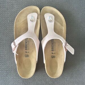 Birkenstock Pink and Tan Sandals NWOT Sz 10-10.5 women’s